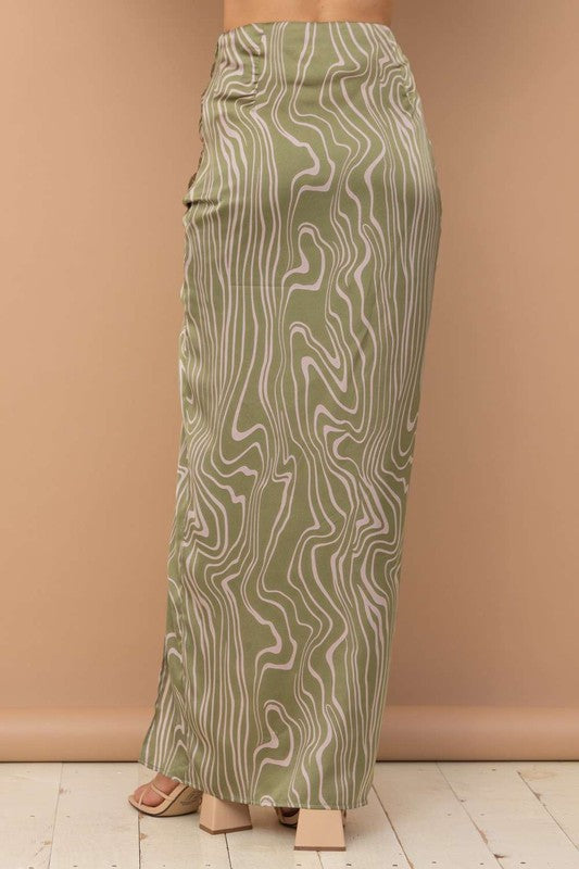 Woodland| Split Maxi Skirt