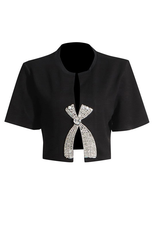 Gasp| A Girls Bestfriend Top (Black)