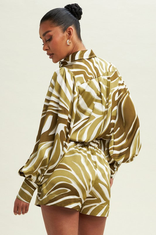 Gasp| Safari Satin Set