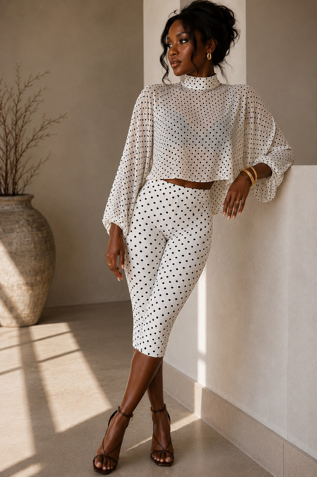 Polka Perfect Capri Set