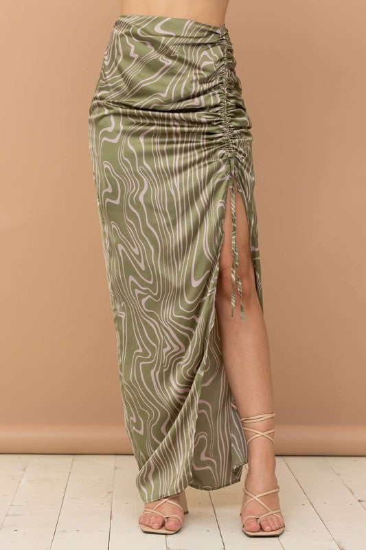Woodland| Split Maxi Skirt