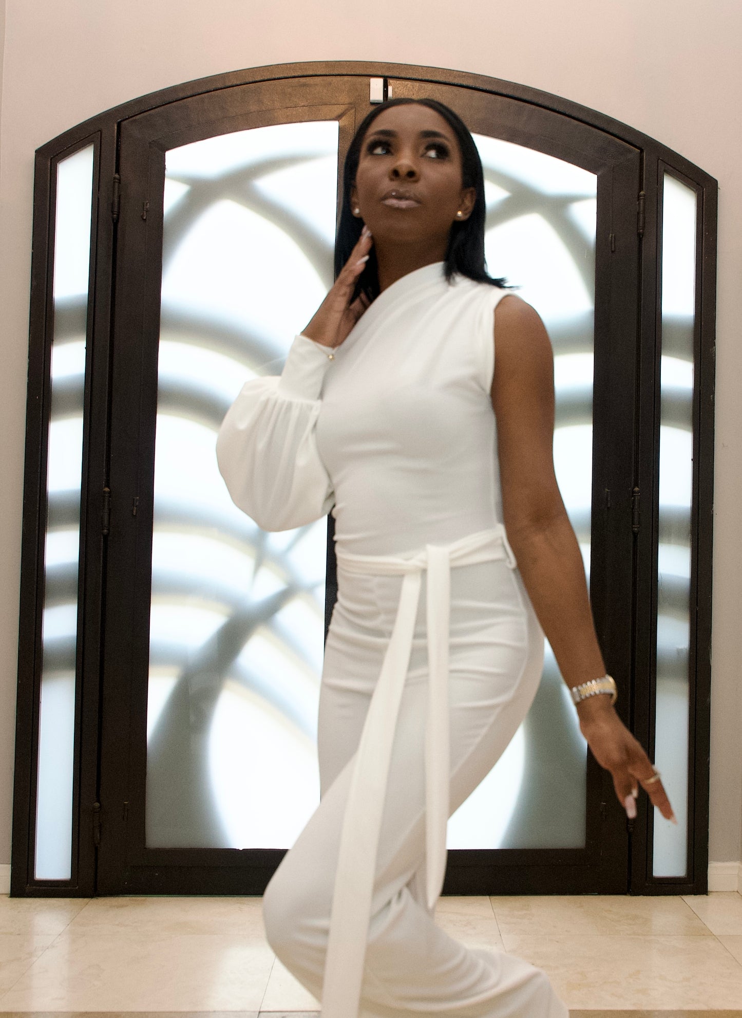 Gasp| One Sleeve Jumpsuit