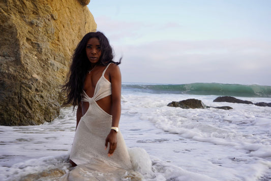 Resort| Knit Fitted Maxi