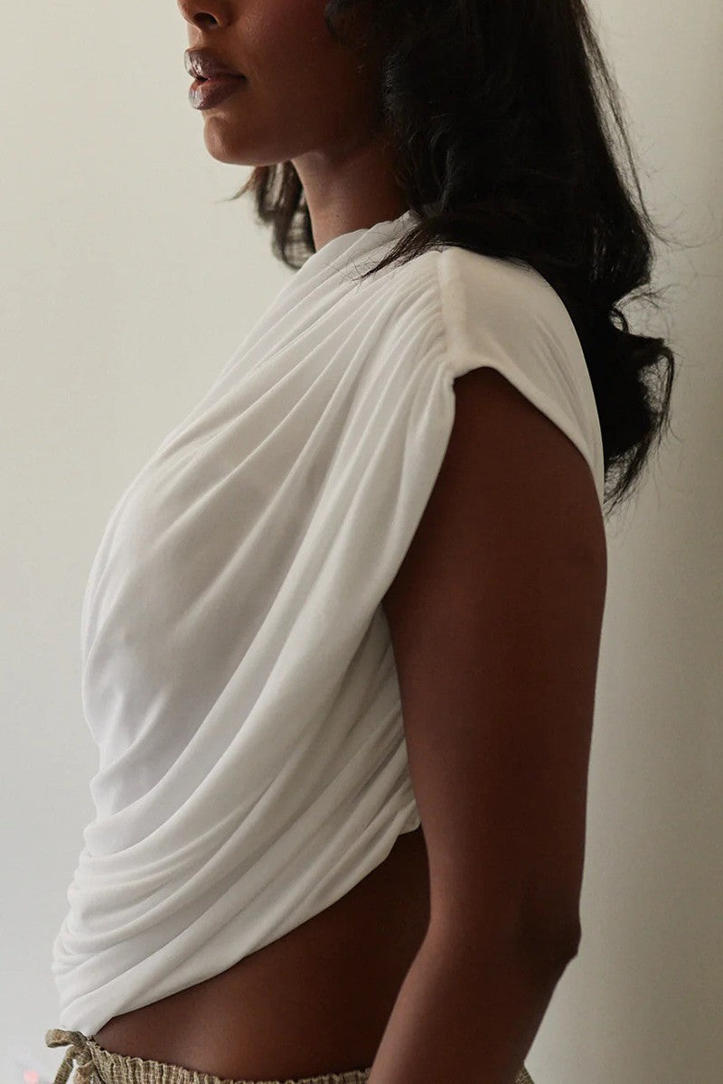 Draped Statement Blouse