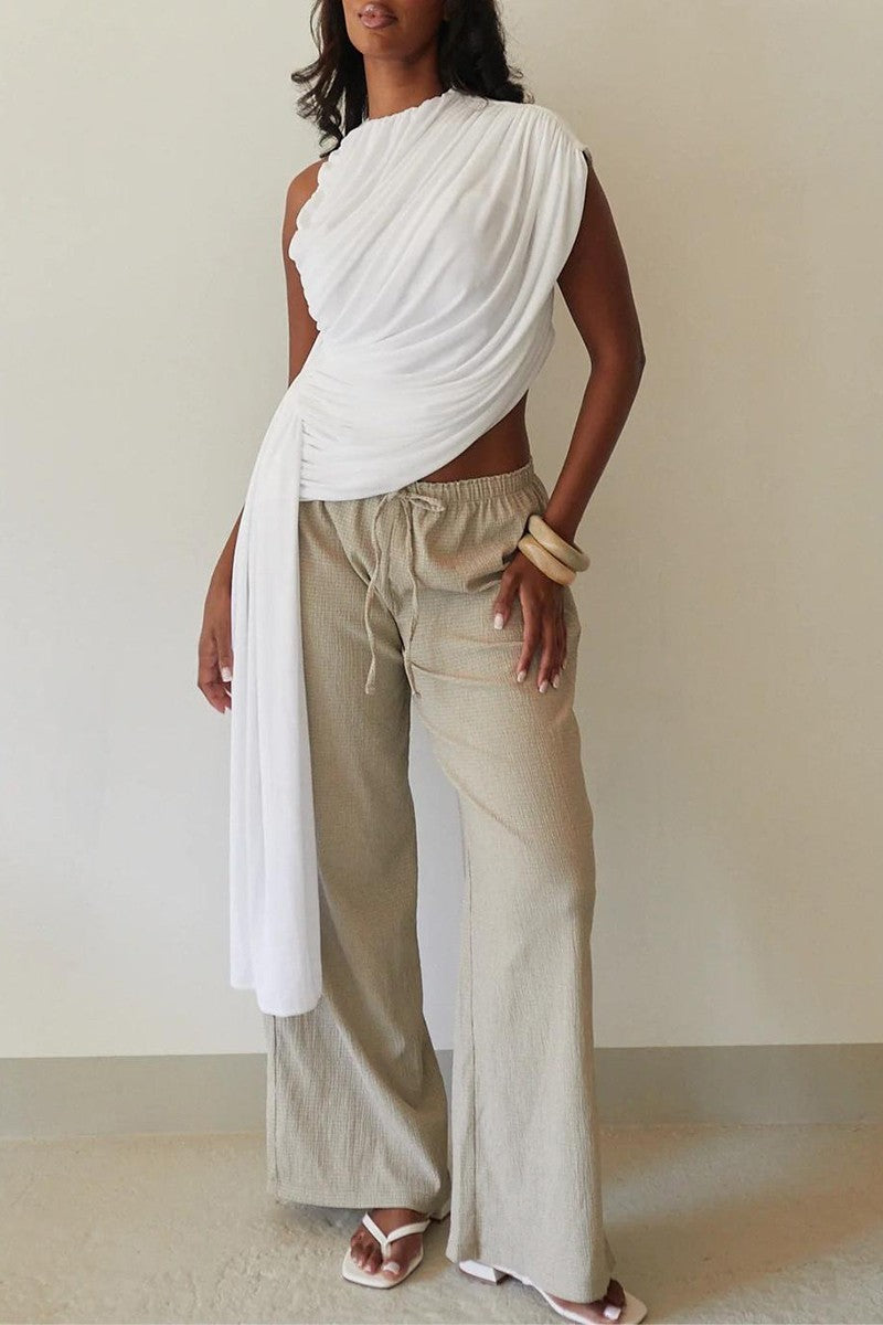 Draped Statement Blouse