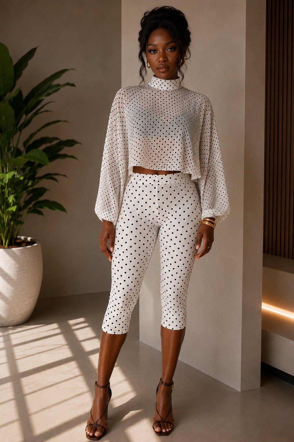 Polka Perfect Capri Set