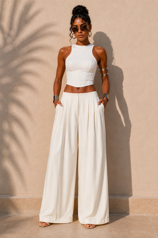 City Chic Pleated Trousers