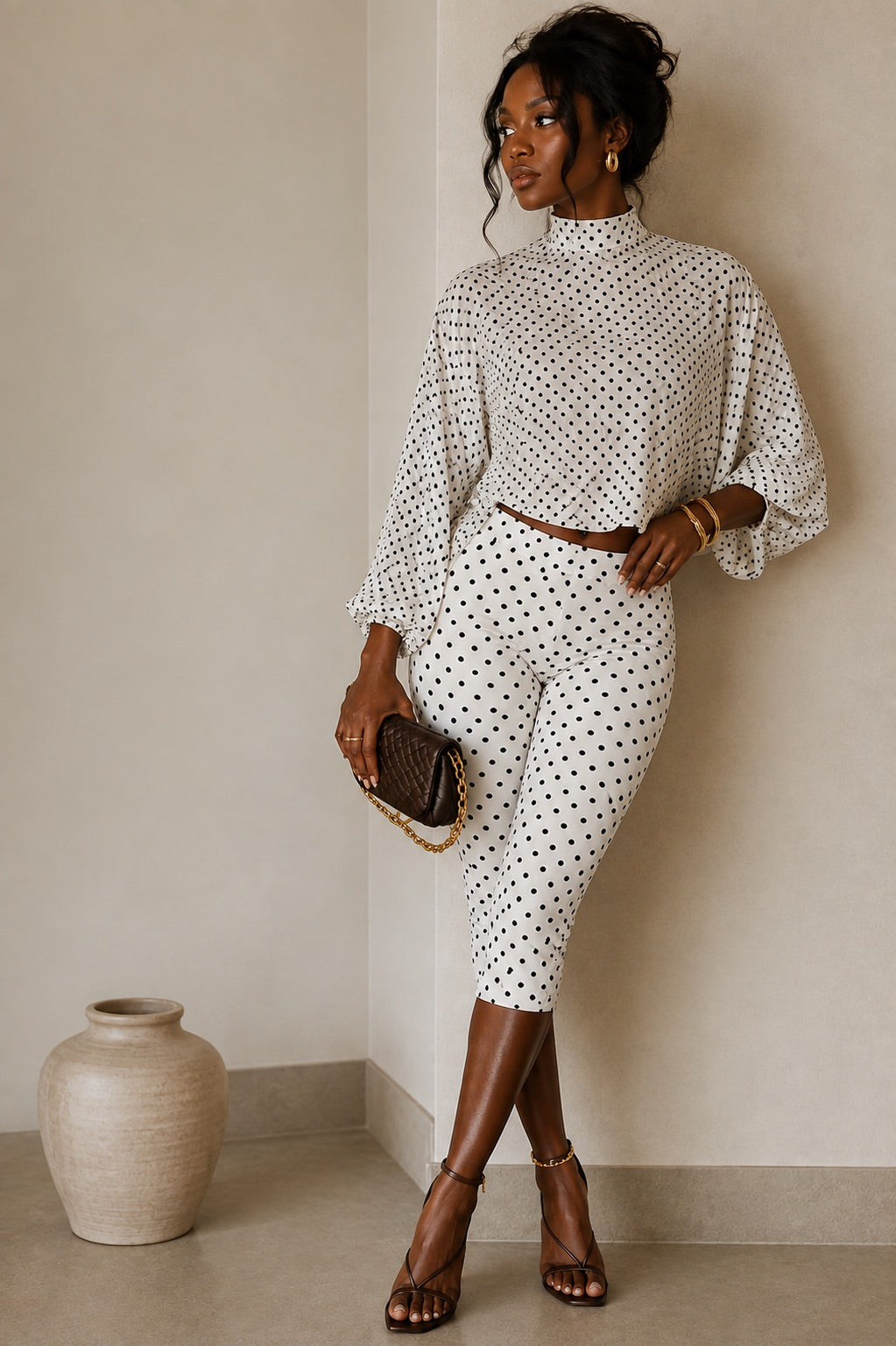 Polka Perfect Capri Set