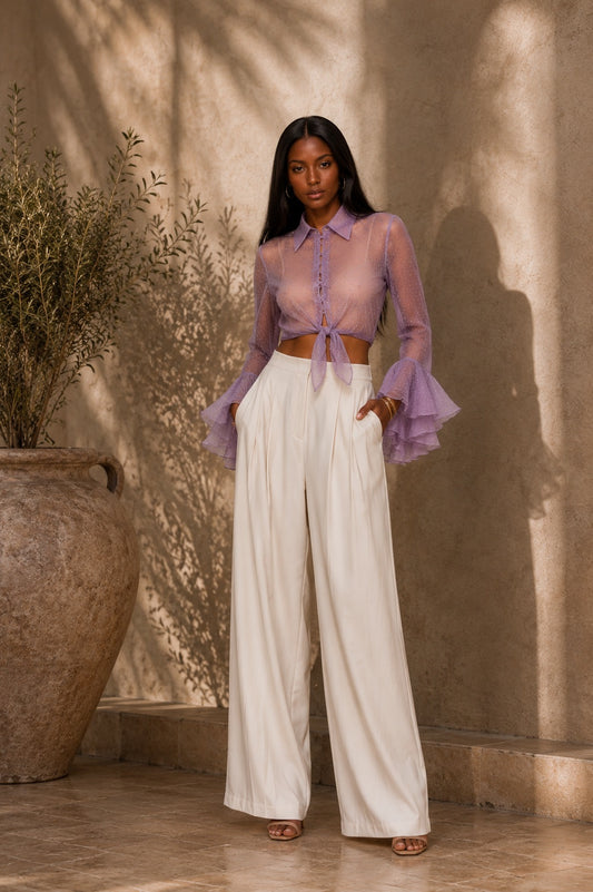 Starstruck Drama Crop Blouse
