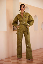 Load image into Gallery viewer, Gasp| Cargo Jumpsuit
