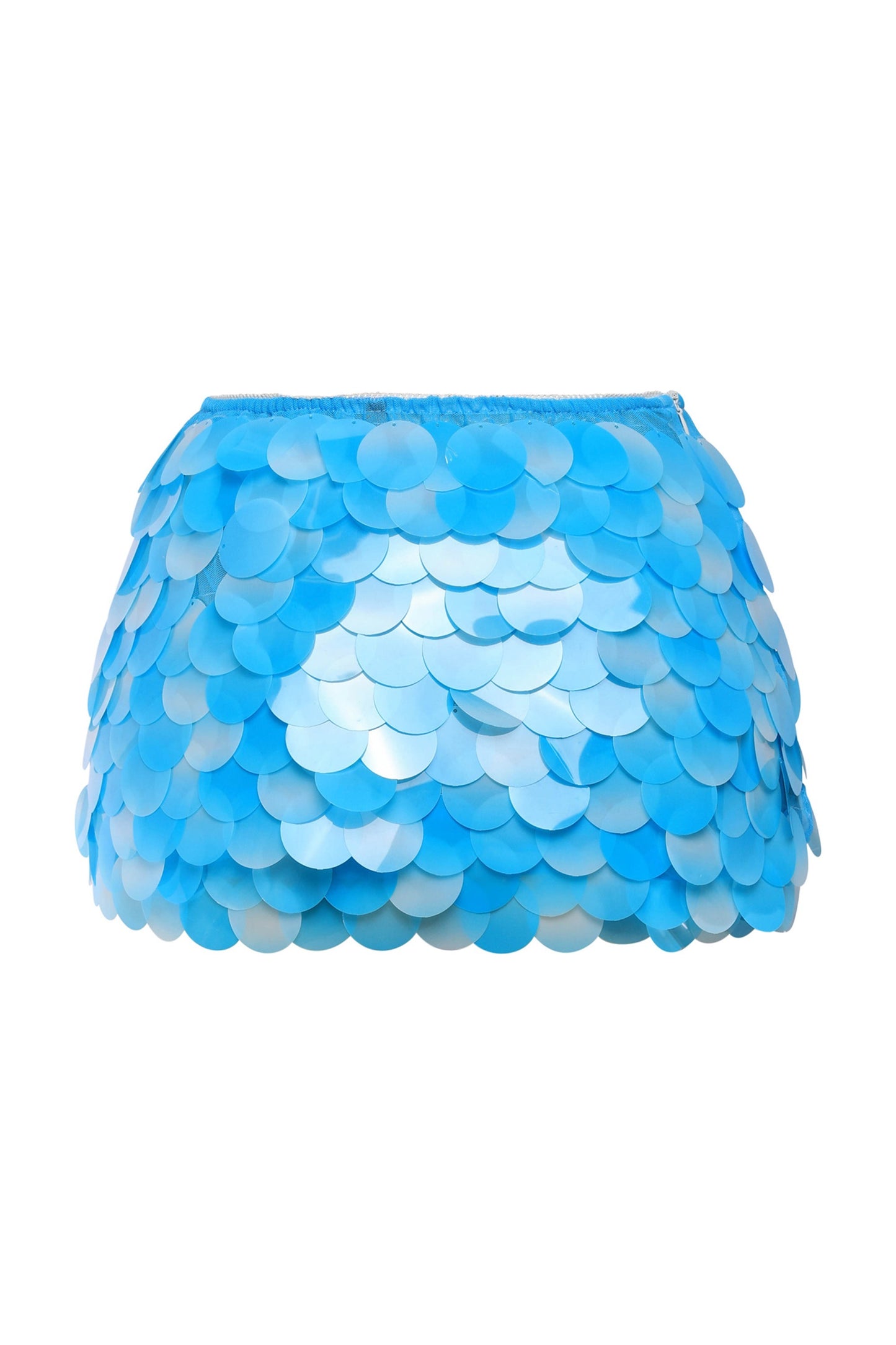 Summer Wave Sequin Mini Skirt