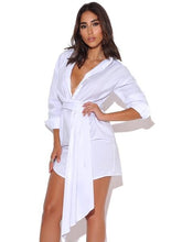 Load image into Gallery viewer, Jazmine| Draping Shirt Dress
