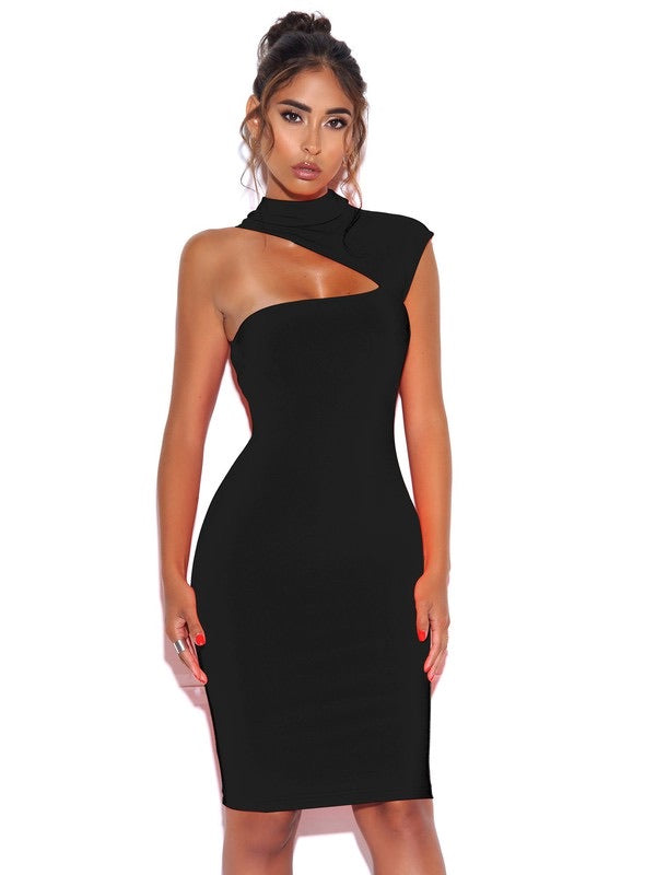 Melanie| Asymmetric Cutout Dress